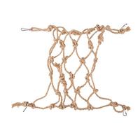 OKJHFD Filet d'escalade tissé avec 4 Crochets pour Jouets pour perroquets, Jouets pour Animaux domestiques, balançoire d'escalade Suspendue, échelle de Corde, Jouet à mâcher pour (Tamaño pequeño)
