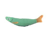 OKJHFD Jouet pour Chat en Forme de Poisson Coquin, Jouet sonore froissé à l'herbe à Chat, interactif et résistant à l'usure, Fournitures d'exercice d'intérieur pour Chatons (Vert)