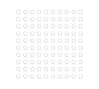 OKJHFD Lot de 100 Anneaux de Pattes d'oiseaux, Anneaux en Plastique pour Pattes de volaille, sans Mots, Identification des Pigeons, Anneaux de Pattes, Anneaux à Clips numérotés pour (White)