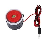 OKJHFD Mini Sirène à Klaxon Filaire Rouge, Klaxon D'avertissement du Système D'alarme Sonore 120DB DC 12V, Système D'alarme Sonore, Invite Vocale Forte, Pour Alarme De Sirène De Klaxon De Sécurité à D