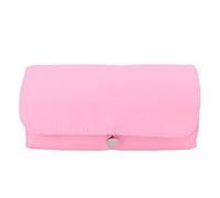 OKJHFD Multifunctional Makeup Brush Rolling Case Pink Cosmetics Make Up Brush Bag for Travel Storage.