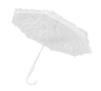 OKJHFD Parapluie En Dentelle Artisanat Dentelle Parapluie En Dentelle Blanche Parasol De Mariage Nuptial Blanc, Parapluie Décoratif Adapté Aux Accessoires De Scène De Photographie De Performance Sur S