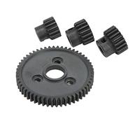 OKJHFD RC Automotive spur Gear with 15T 17T 19T Small Gear Set RC Gear Set Made of Black Steel Material, Lightweight and Stable Performance, Suitable for Traxxas Slash 4x4