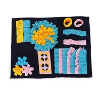OKJHFD Snuffle Mat for Dogs,Durable Interactive Dog Puzzle Toys Encourages FoDog Snuffle Pad Interactive Feeding Mat Dog Food Dispenser Mat for Travel Slow Eating Stress Re