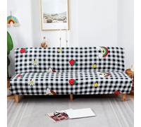 OKJK Housse clic clac à Motifs imprimés,Housse de canapé Pliante Extensible,Tissu Doux et Confortable pour canapé de Salon,pour Les familles avec Animaux et Enfants (Style 4,M Size 160-190cm)