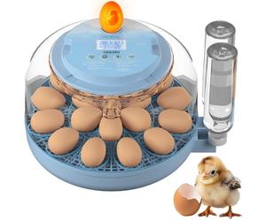 Okköbi Couveuse Oeuf Automatique 18 Oeufs - Température réglable + Mire-œuf intégré + Incubateur Oeuf Automatique + Affichage LED + Rotation automatique des oeufs + Contrôle humidité