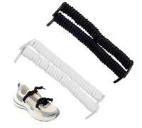 OKKRMGZ Lot de 2 paires de lacets bouclés pour enfants - Lacets élastiques sans nœud pour homme et femme - Vous n'avez pas besoin de nouer des lacets pour chaussures de sport pour adultes - Moins de