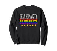 Oklahoma City Pride Drapeau Arc-en-Ciel Gay Lesbienne Queer LGBT Sweatshirt