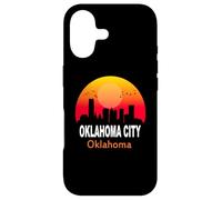 Oklahoma City State USA Vintage Sunset Retro Skyline Coque pour iPhone 17
