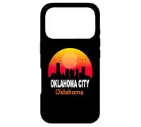 Oklahoma City State USA Vintage Sunset Retro Skyline Coque pour iPhone 17 Pro