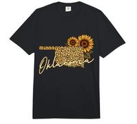 Oklahoma Leopard Pattern State Map Tournesol Pride Comfort Colors Adult Heavyweight T-Shirt