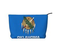 Oklahoma State Sac de rangement imperméable en velours côtelé avec drapeau de l'État de l'Oklahoma Grande capacité, Noir , Taille unique