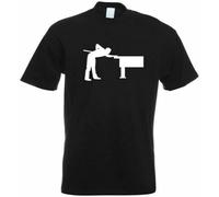 OKLUGGVH Billiard Pool Player Figure Mens Women T Shirt 100% Cotton Motif with Print Funshirt Design Version Manches Courtes(Large)