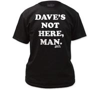 OKLUGGVH Cheech & Chongmens Daves Not Here T-Shirt in Black, Size, Color Black Manches Courtes(XX-Large)