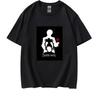 OKLUGGVH Death Note T-Shirts Light Yagami Pullover Casual Loose Top Kira Ryuk L Lawliet Death Note Costume Manches Courtes(Medium)