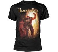 OKLUGGVH HammerFall 'Dethrone and Defy' T-Shirt Manches Courtes(X-Large)