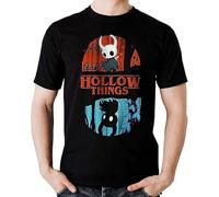 OKLUGGVH Hollow Knight in Upside Down Things Show Funny Mashup Black T-Shirt Manches Courtes(Medium)