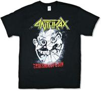 OKLUGGVH Huan Anthrax Cracked Not Man Tour CO-NY Black T Shirt New Band Merch Manches Courtes(X-Large)