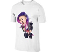 OKLUGGVH Men Personalized Classic Tops Demi Lovato Caricature T Shirts Manches Courtes(XX-Large)