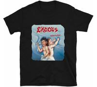 OKLUGGVH Men's Exodus Bonded by Blood Short Sleeve Cotton Black T-Shirt Men T-Shirt Balck Manches Courtes(Medium)