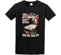 OKLUGGVH Men's Karate Mr Miyagi Super Defense Wax Pat Morita Reseda California Men's T-Shirt Manches Courtes(Medium)