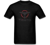 OKLUGGVH Men's Tiesto DJ Club Life Logo Short Sleeves T-Shirt Manches Courtes(Small)