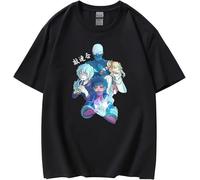OKLUGGVH Midoriya Izuku Bakugou Katsuki T-Shirt Pullover Shigaraki Tomura Casual Cartoon Print Short Sleeve Himiko Toga Top for Unisex Manches Courtes(Small)