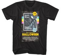 OKLUGGVH Movie VHS Tape Men's T Shirt Michael Myers Horror Poster Boogeyman Top Manches Courtes(XX-Large)