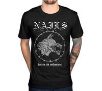 OKLUGGVH Nails Abandon All Life T-Shirt Merch Todd Jones John Gianelli Taylor Manches Courtes(Medium)
