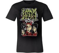 OKLUGGVH Napalm Death Tshirt by Brian Walsby. Limited to 500. Punk Grindcore Manches Courtes(Medium)