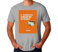 OKLUGGVH P. Sherman 42 Wallaby Way Sydney Men's T-Shirt Heather Grey Manches Courtes(Medium)