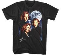 OKLUGGVH The X Files Many Moods of Dana Scully Men's T Shirt Moon Gillian Anderson FBI Manches Courtes(Medium)