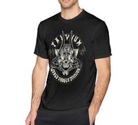 OKLUGGVH Trivium Mens Black Orden Tshirt Manches Courtes(Large)
