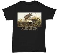 OKLUGGVH Winter Hawk by John James Audubon Manches Courtes(X-Large)