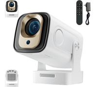 Oklumi Projector, 2025 Upgrade Oklumi Projector, Mini Portable with WiFi 6 and Bluetooth BT 5.4, 1080p Resolution, for Home Theater & Outdoor Use (1Set)
