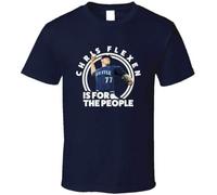 OKMN76huc Chris Flexen is for The People Seattle Baseball T Shirt Blue M