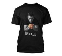OKMN76huc House TV Show Dr. House Holding Brain T-Shirt Black 3XL