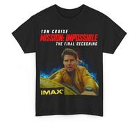 OKMN76huc Mission Impossible The Final Reckoning 2025 Tom Cruise T Shirt Black XXL