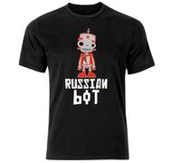 OKMN76huc Russian Bot and Proud V1 T Shirt Black M