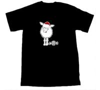 OKMN76huc Sheep Baa Humbug Cool Funny Men's Christmas T-Shirt Black M