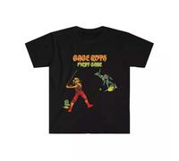 OKMN76huc Soft Cotton T-Shirt. Babe Ruth. First Base Black M
