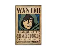 OKMNJU Poster One Piece Wanted Anime Poster88 - Impression sur toile - Impression d'art moderne pour chambre à coucher - 40 x 60 cm
