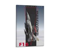 OKNGB Poster de combattant militaire F-16C Fighting Falcon - Poster décoratif sur toile - Affiches murales modernes pour chambre à coucher (30 x 45 cm)