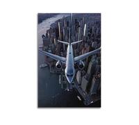OKNGB Poster décoratif sur toile de paysage urbain de New York - Affiches murales et image d'art moderne pour chambre à coucher - 30 x 45 cm