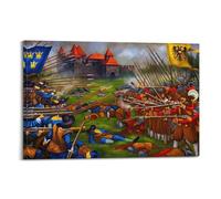 OKNGB Poster décoratif sur toile représentant la guerre de Trente ans - Empire suédois et Habsbourg - Décoration murale moderne pour chambre à coucher - 30 x 45 cm