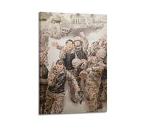 OKNGB Poster décoratif sur toile représentant la guerre russe et l'Ukraine - Soldat de la victoire - Poster mural moderne pour chambre à coucher (30 x 45 cm)