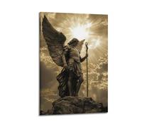OKNGB Poster décoratif sur toile représentant l'archange Saint Michel 20 x 30 cm