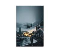 OKNGB Poster décoratif sur toile représentant les forces spéciales de la guerre militaire, soldat armé, décoration murale moderne pour chambre à coucher (60 x 90 cm)