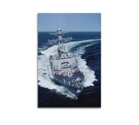 OKNGB Poster décoratif sur toile représentant un destructeur de missiles US Navy DDG-109 (40 x 60 cm)