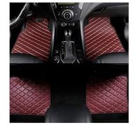 OKNGHPLIU Auto Tapis de Sol pour Renault Captur II 2019 2020 2021 2022 2023 2024, Bespoke Cuir Voiture Moquette Protection de Avant et Arrière Imperméable Accessoires,A/Wine-Red